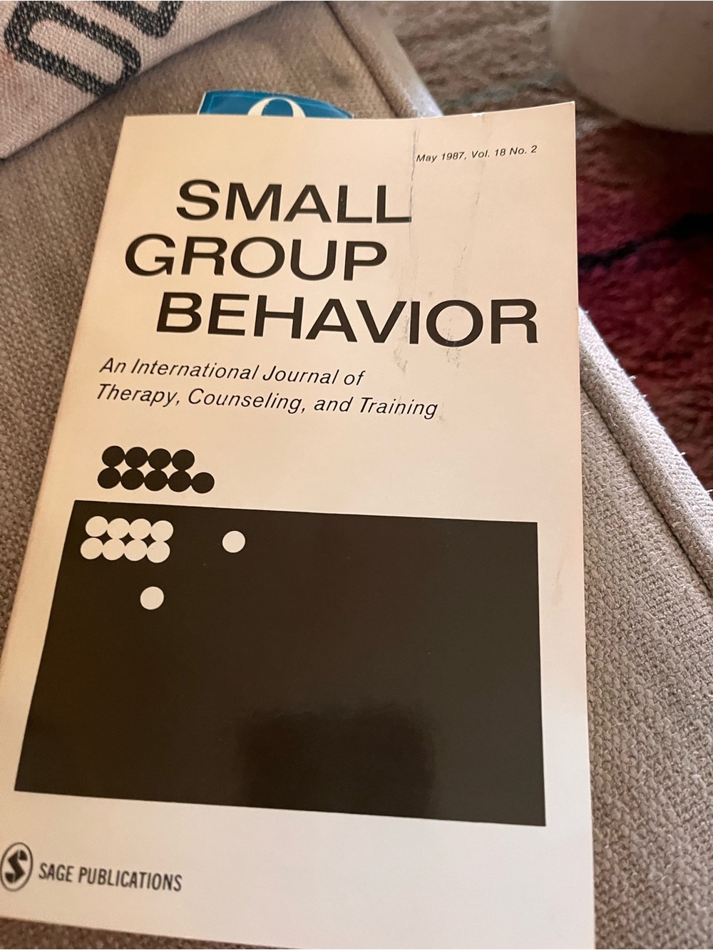 Small Group Behavior Journal - Black & White Cover 1987